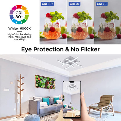 Cartmela 24W LED Ceiling Light – Modern Flush Mount Lamp