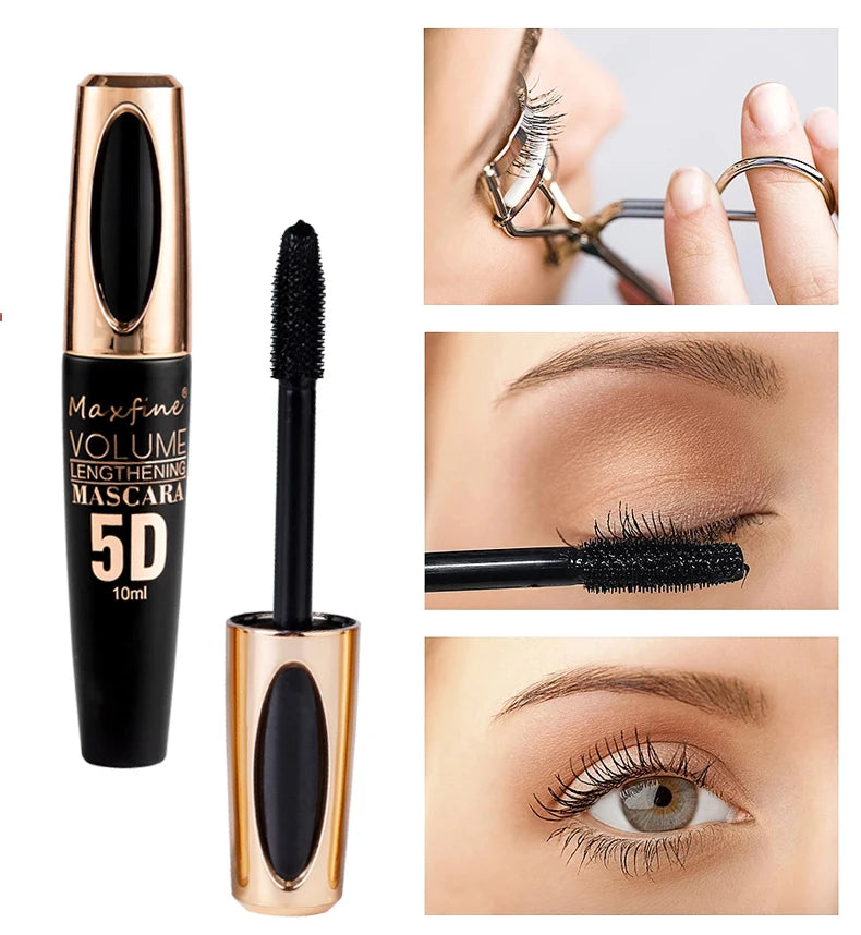 5D Silk Mascara – Long-Lasting Waterproof Volumizing Eye Makeup