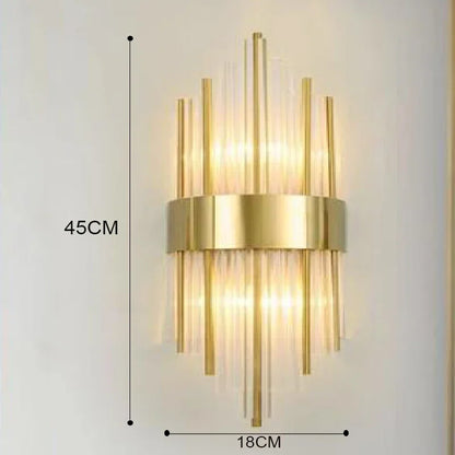 Luxury LED Wall Lamp - Modern Gold Wall Sconce for Living Room