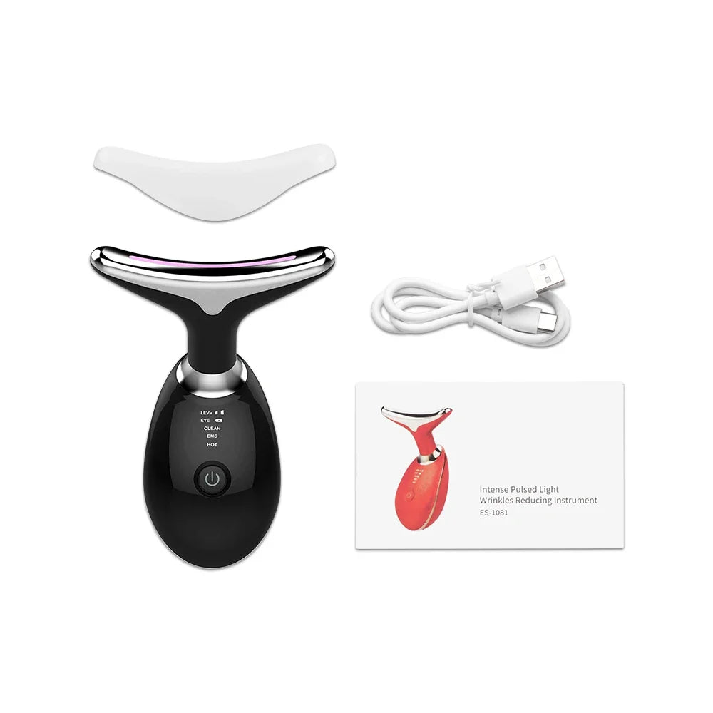 EMS Face & Neck Lift Device – LED Therapy & Anti-Wrinkle Massager