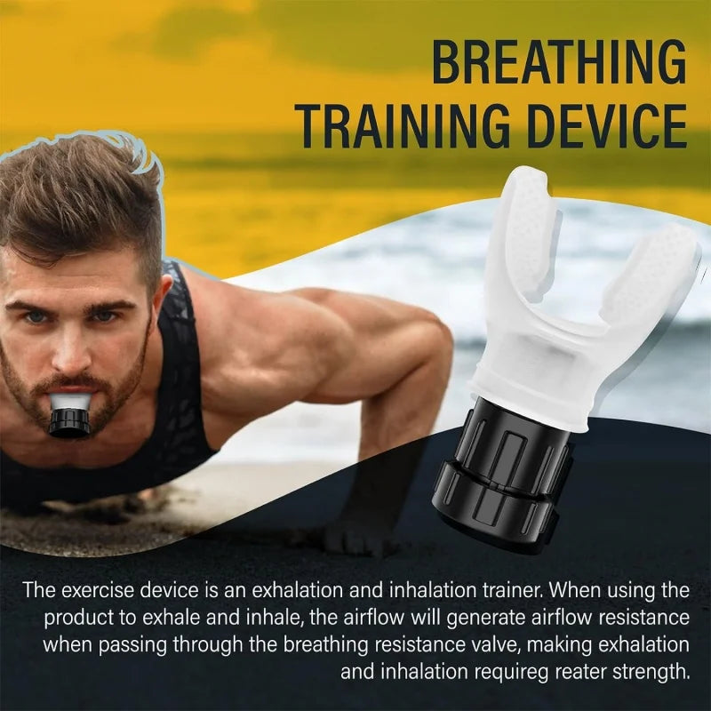 Adjustable Silicone Breathing Trainer – Fitness Lung Exerciser