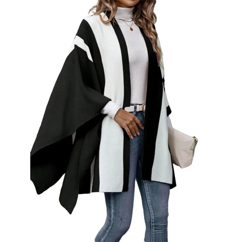 2024 Luxury Winter Poncho for Women – Warm Fashion Shawl Wrap