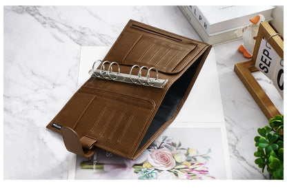 Personal Size Planner – 30mm Rings, Genuine Pebbled Grain Leather