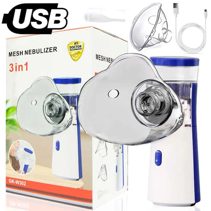 Portable Nebulizer for Asthma–Handheld Mesh Atomizer for Kids & Adults