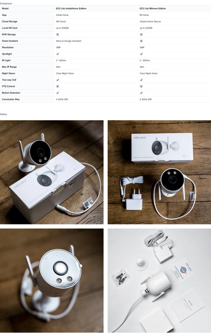 2K HD Outdoor WiFi Security Camera – Smart Siren & Night Vision
