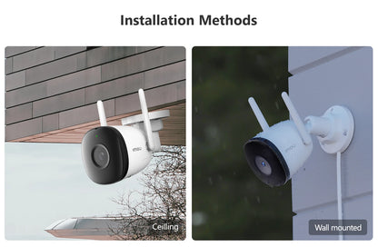 4MP Outdoor WiFi Bullet Camera – Weatherproof & AI Detection