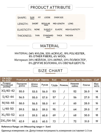 Women’s Slim Fit Striped Sweater – Autumn Office Basic Knitted Top