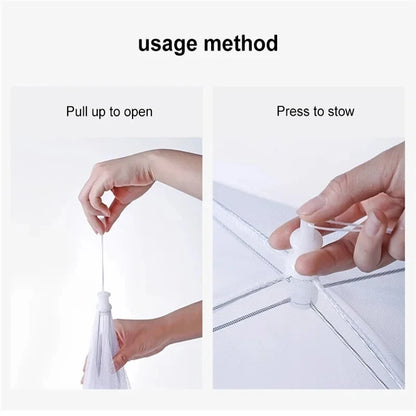 Foldable Mesh Food Cover – Washable Insect-Proof Dish Protector