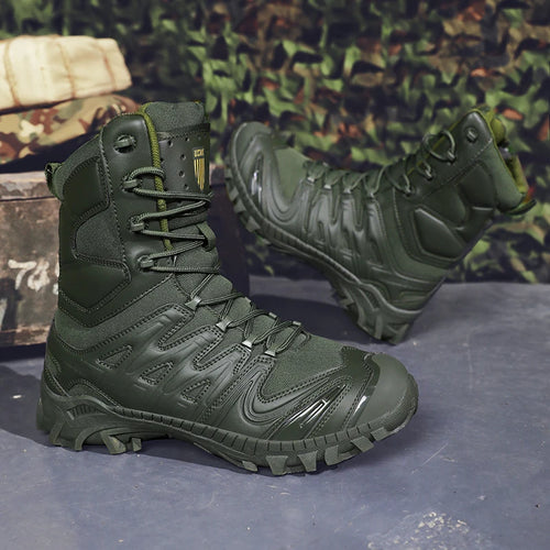 Special Forces Desert Combat Tactical Men's Tall Boots