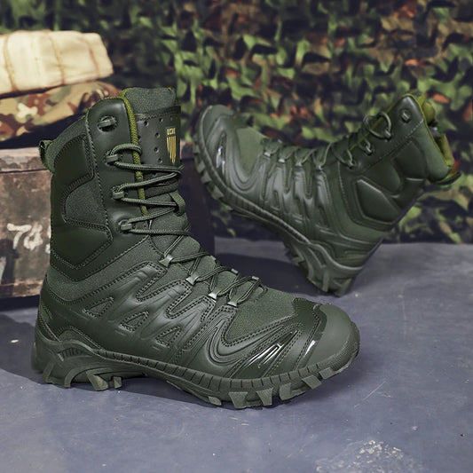 Special Forces Desert Combat Tactical Men's Tall Boots