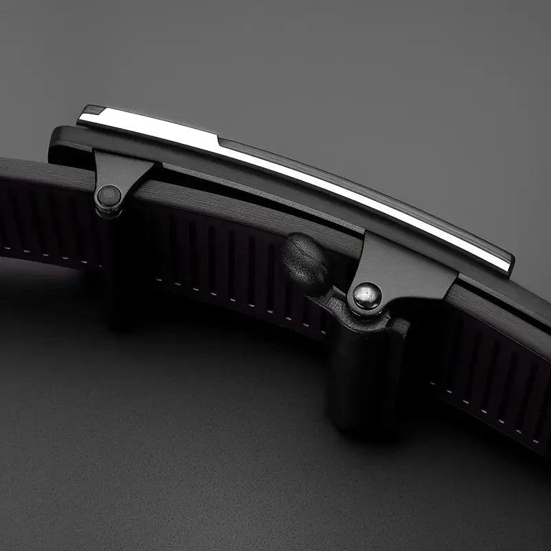 Stylish Men’s PU Leather Belt Automatic Buckle