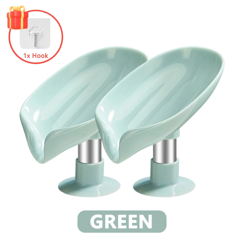 Leaf Shape Soap Holder with Suction Cup
