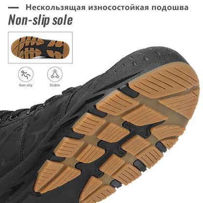 Cartmela Men's Waterproof Winter Ankle Boots