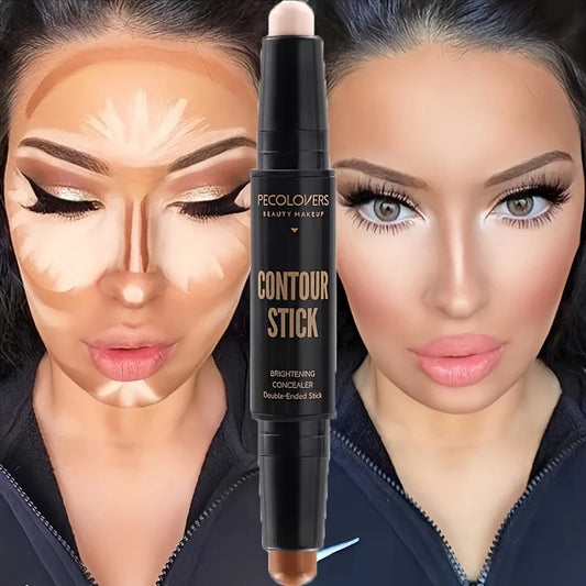 Double-Head Contouring Stick with Concealer & Highlighter Duo