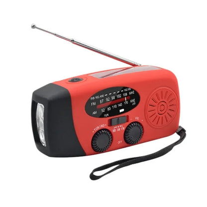 Emergency Hand Crank Radio – Solar, NOAA, Power Bank, FM/AM/WB