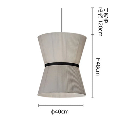 Wabi-Sabi Fabric Pendant Lights – Modern Minimalist Dining Lamps