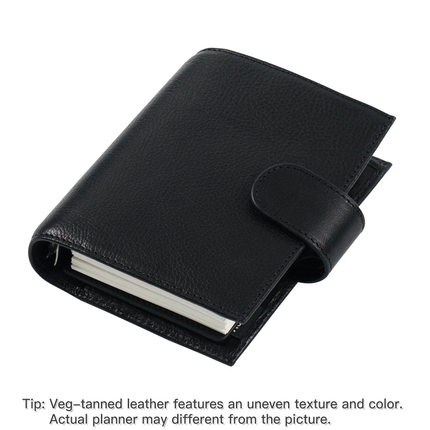 Pocket Size Rings Planner – Full Grain Vegetable Tanned Leather