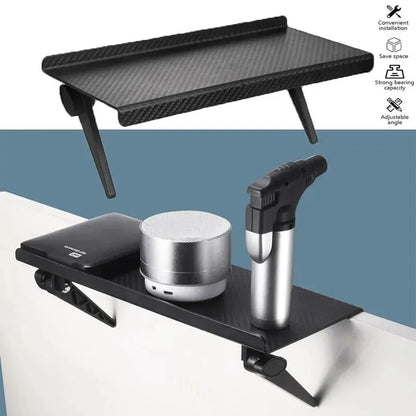 No-Drill Screen Storage Rack – Shelf for TV, Monitor, or Router