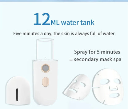 Mini Nano Facial Steamer – Portable USB Rechargeable Humidifier & Beauty Spray