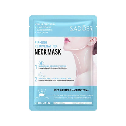 SADOER Hyaluronic Acid Neck Mask – Collagen Firming Care, 10pcs