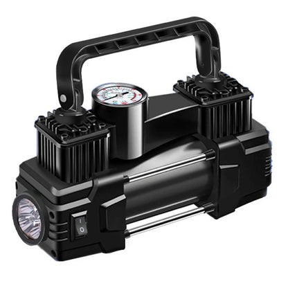 12V 150PSI Dual Cylinder Car Tire Inflator with LED Light