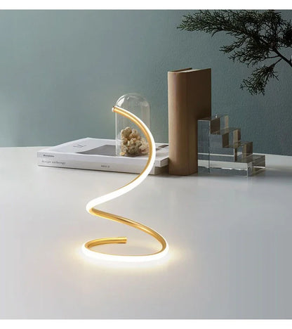 Modern Spiral LED Table Lamp