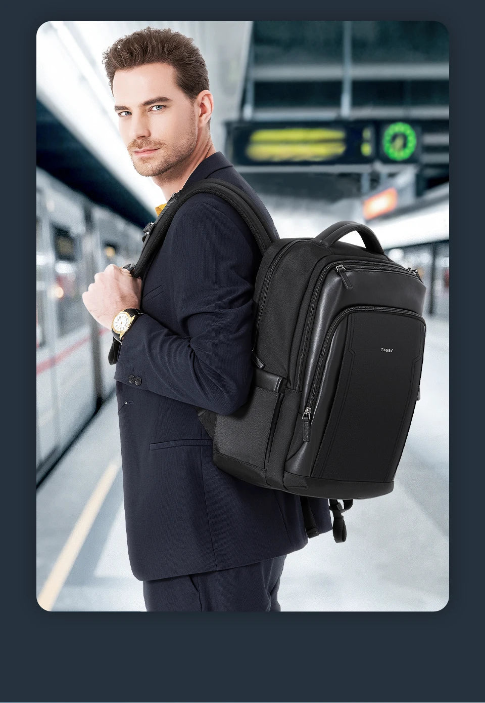 Travel Backpack for Men – Fits 14, 15.6 & 17 Inch Laptops