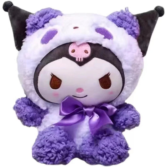 Sanrio 25cm Plush Toy – Kuromi & Cinnamoroll Soft Stuffed Doll Pillow for Kids