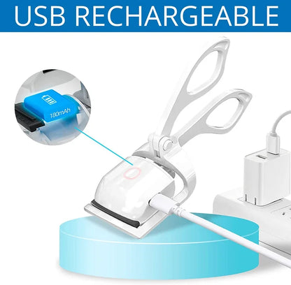 USB Heated Eyelash Curler – Quick Heat with 2 Temp Settings