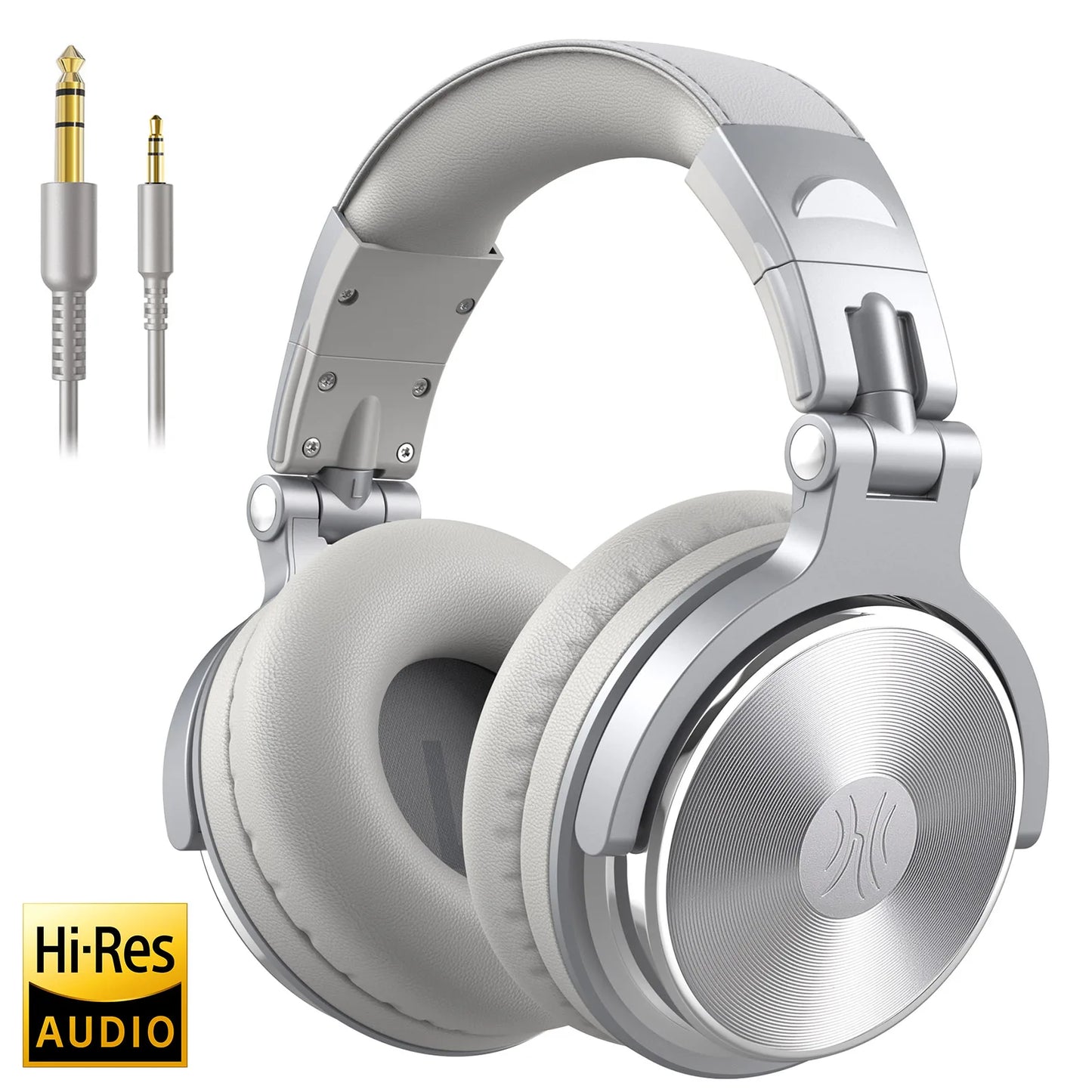 Professional Wired DJ Headphones – Over Ear with Mic & Hi-Res Audio