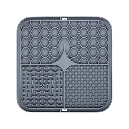 Silicone Dog Lick Mat for Bathing, Feeding & Training