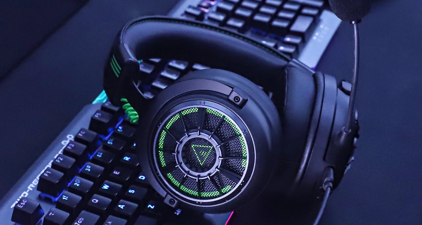 Cartmela E5000 Pro Gaming Headset – 7.1 Surround Sound, ENC Mic