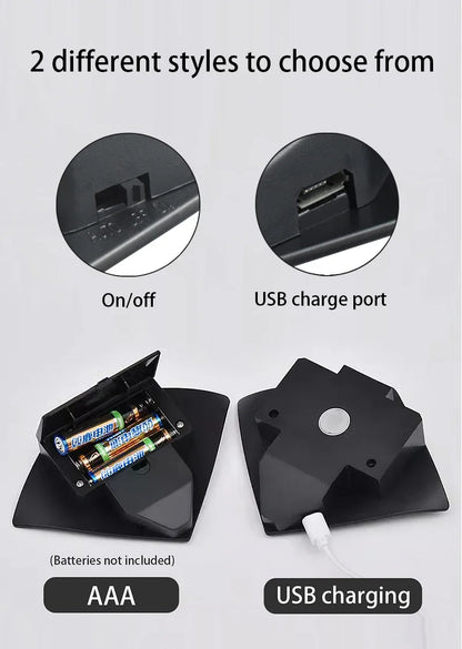 Creative Devil Fish LED Wall Lamp – Rechargeable Motion Sensor Light