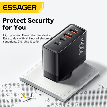 100W GaN USB-C Charger – PD & QC Fast Charging Adapter
