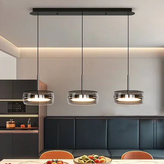 Cartmela Modern LED Glass Pendant Light
