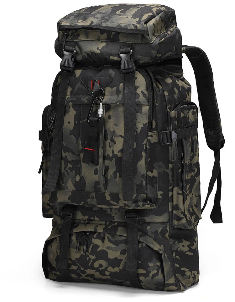 80L Large Capacity Waterproof Camouflage Outdoor Backpack
