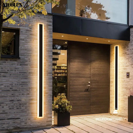 Outdoor Waterproof LED Wall Lights with Remote – Modern Dimmable