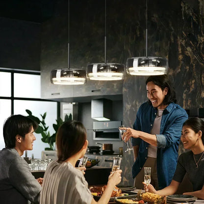Cartmela Modern LED Glass Pendant Light
