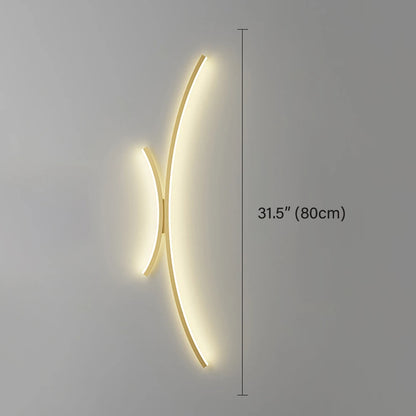 Cartmela Nordic Black & Gold LED Wall Lamp