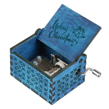 Wooden Hand Crank Music Box