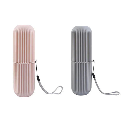 Travel Toothbrush & Toothpaste Holder – Portable Storage Case