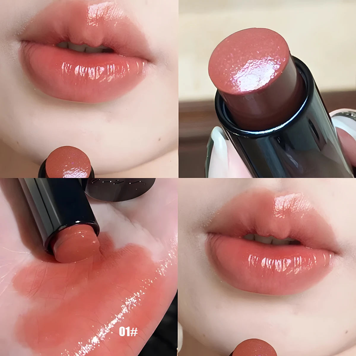 Red Brown Waterproof Lipstick – Moisturizing & Long-Lasting Shine