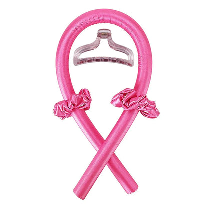 Silk Heatless Curling Rod – No-Heat Ribbon Hair Roller Headband
