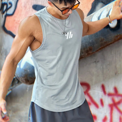 2024 New Summer Men's Gym Vest | Mesh Sleeveless Fitness Tank Top
