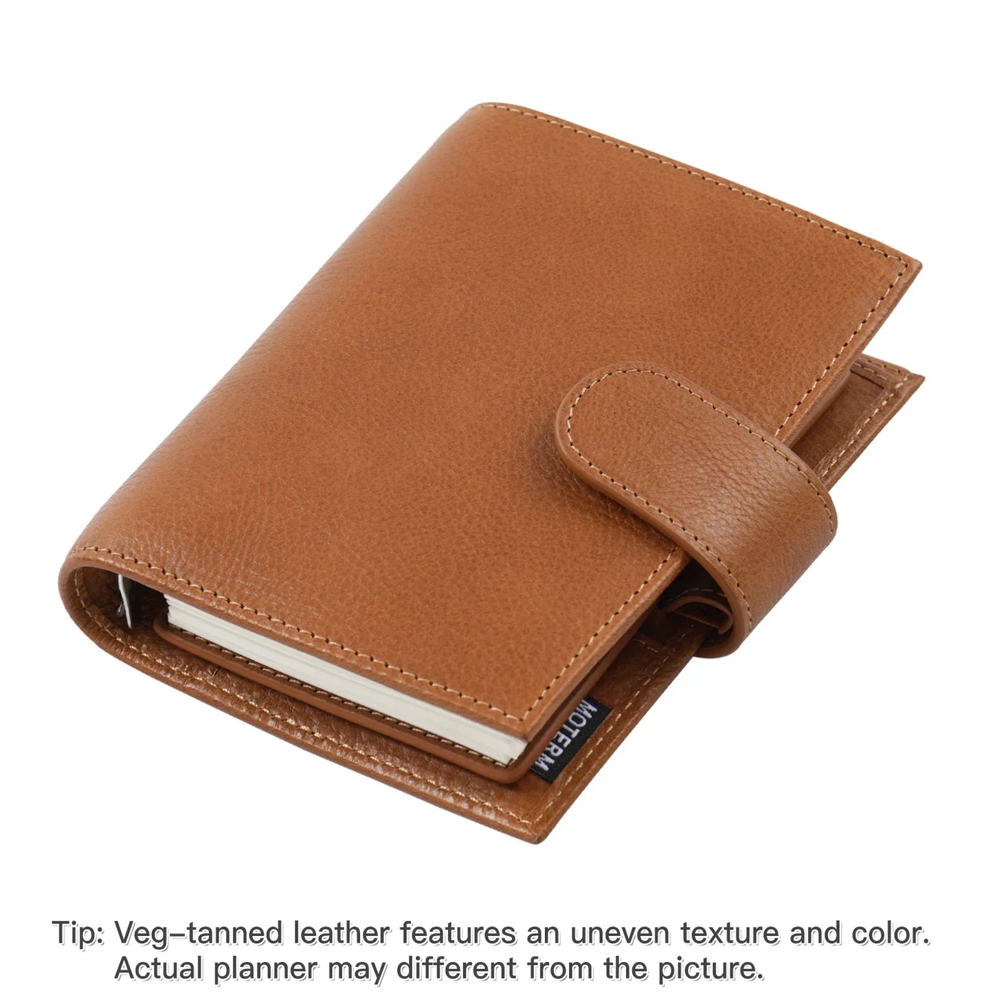 Pocket Size Rings Planner – Full Grain Vegetable Tanned Leather