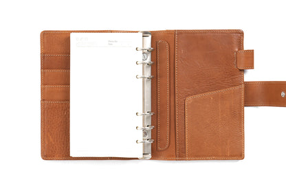 Elite Personal Size Rings Planner – Vegetable Tanned Leather, 25mm Rings
