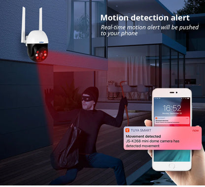 Cartmela 5MP/8MP/4K PTZ WiFi IP Camera