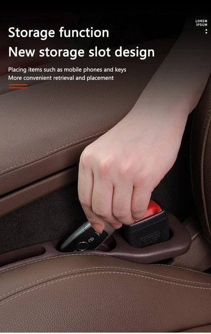 Car Seat Gap Filler Organizer – Waterproof Storage Plug with 2 Grooves