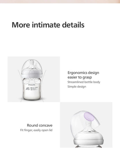 PHILIPS AVENT Glass Baby Bottle – Anti-Colic Feeder 160ml/240ml