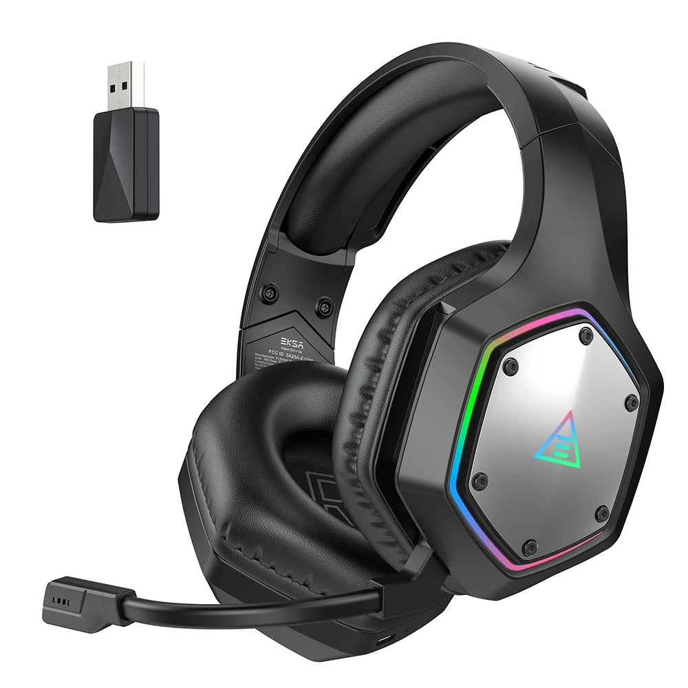 Cartmela E1000 WT Wireless Gaming Headset – 7.1 Surround with ENC Mic